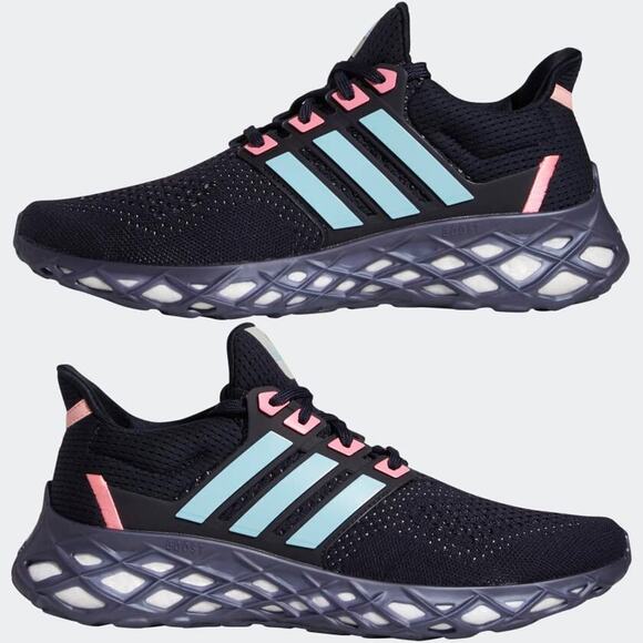 Adidas UltraBoost WEB DNA Running Shoes Navy Blue Pink Size Men 6/ Wmn 7 M main image 8